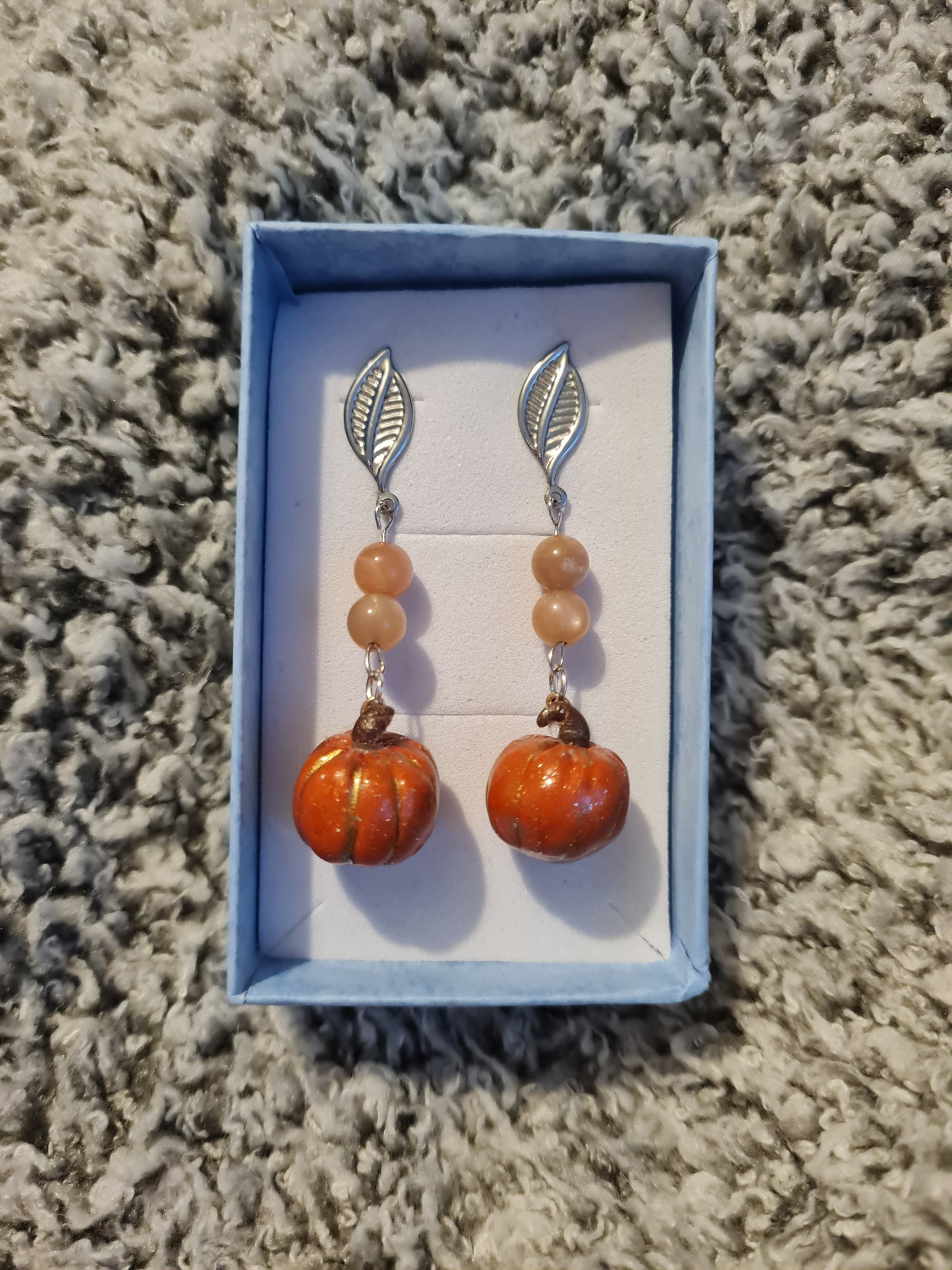 Golden Pumkin Dangles
